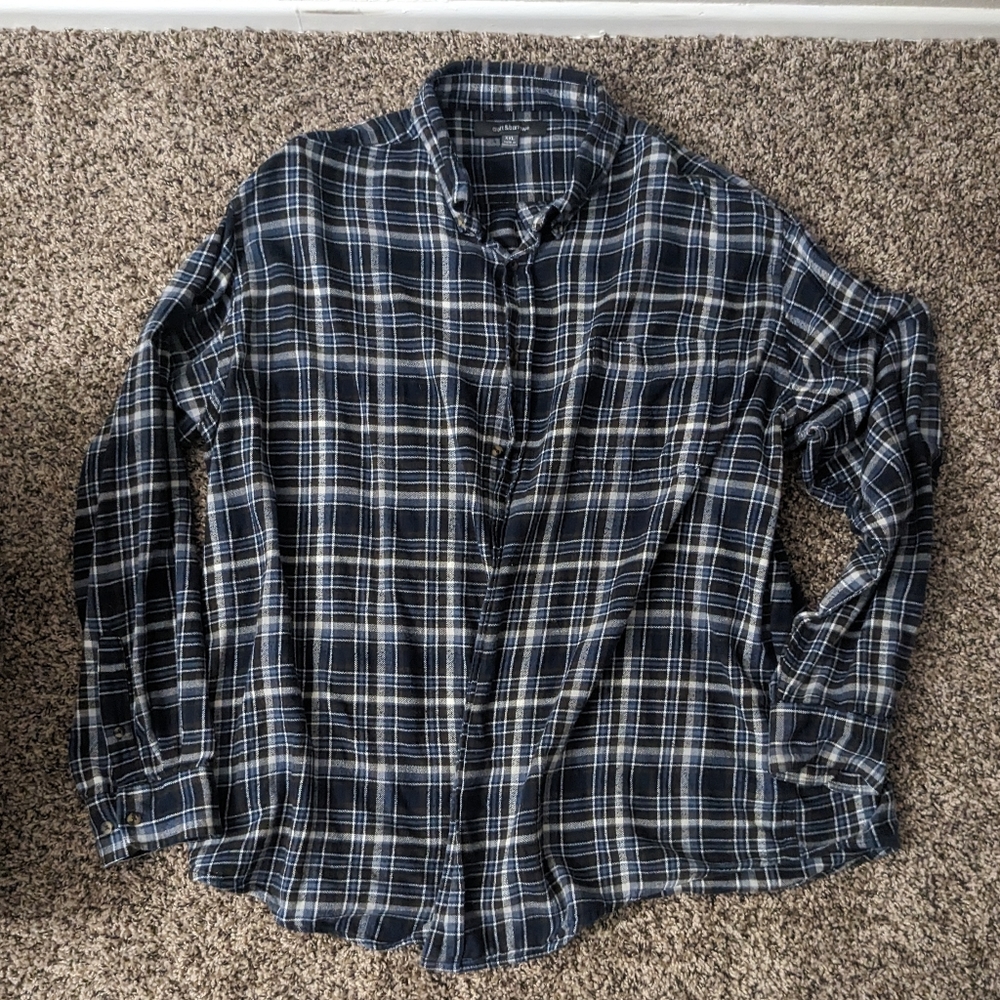 Blue flannel, size XXL